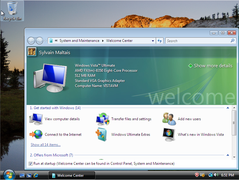 Système d'exploitation - Windows Vista - Les premiers pas