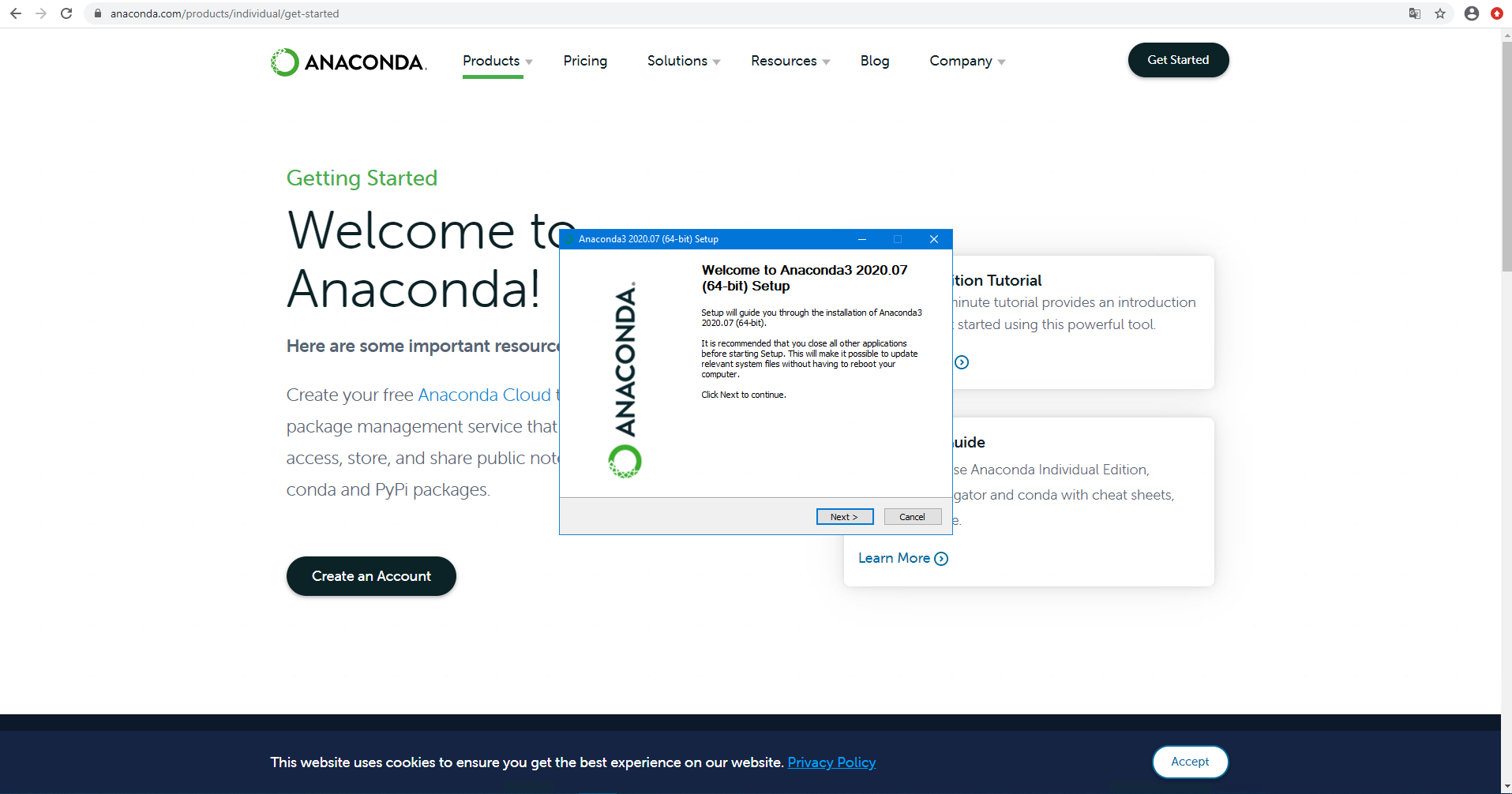 Logiciel - Anaconda - Installation du logiciel